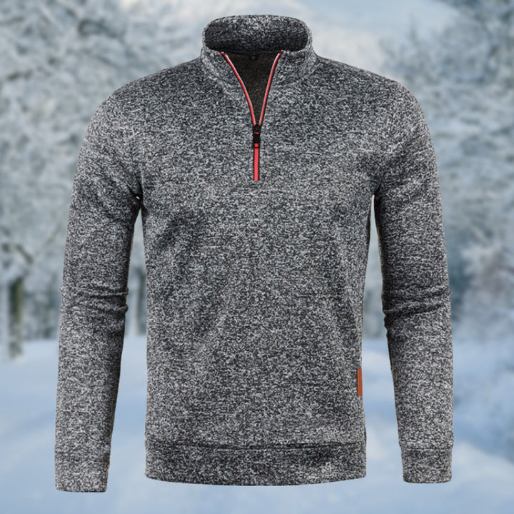 Joseph | Sophisticated Quarter Zip Mens Roll Neck Jumper