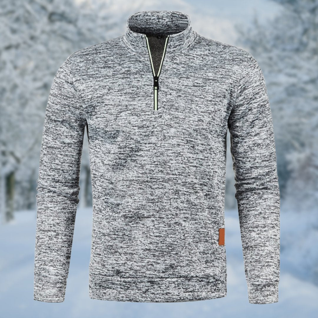 Joseph | Sophisticated Quarter Zip Mens Roll Neck Jumper