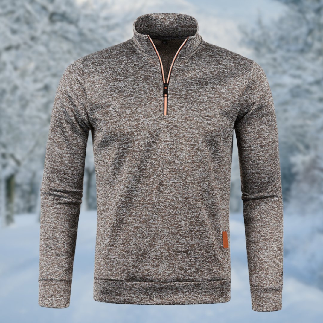 Joseph | Sophisticated Quarter Zip Mens Roll Neck Jumper
