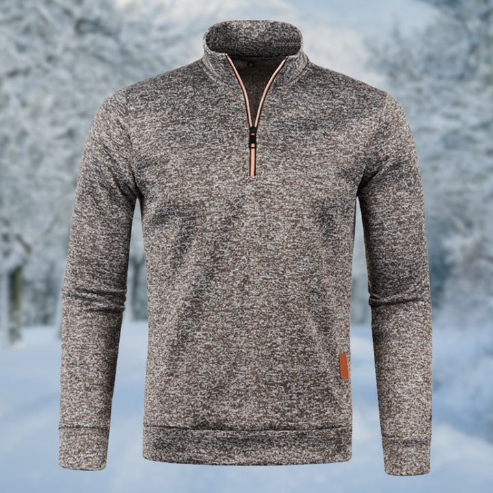 Joseph | Sophisticated Quarter Zip Mens Roll Neck Jumper