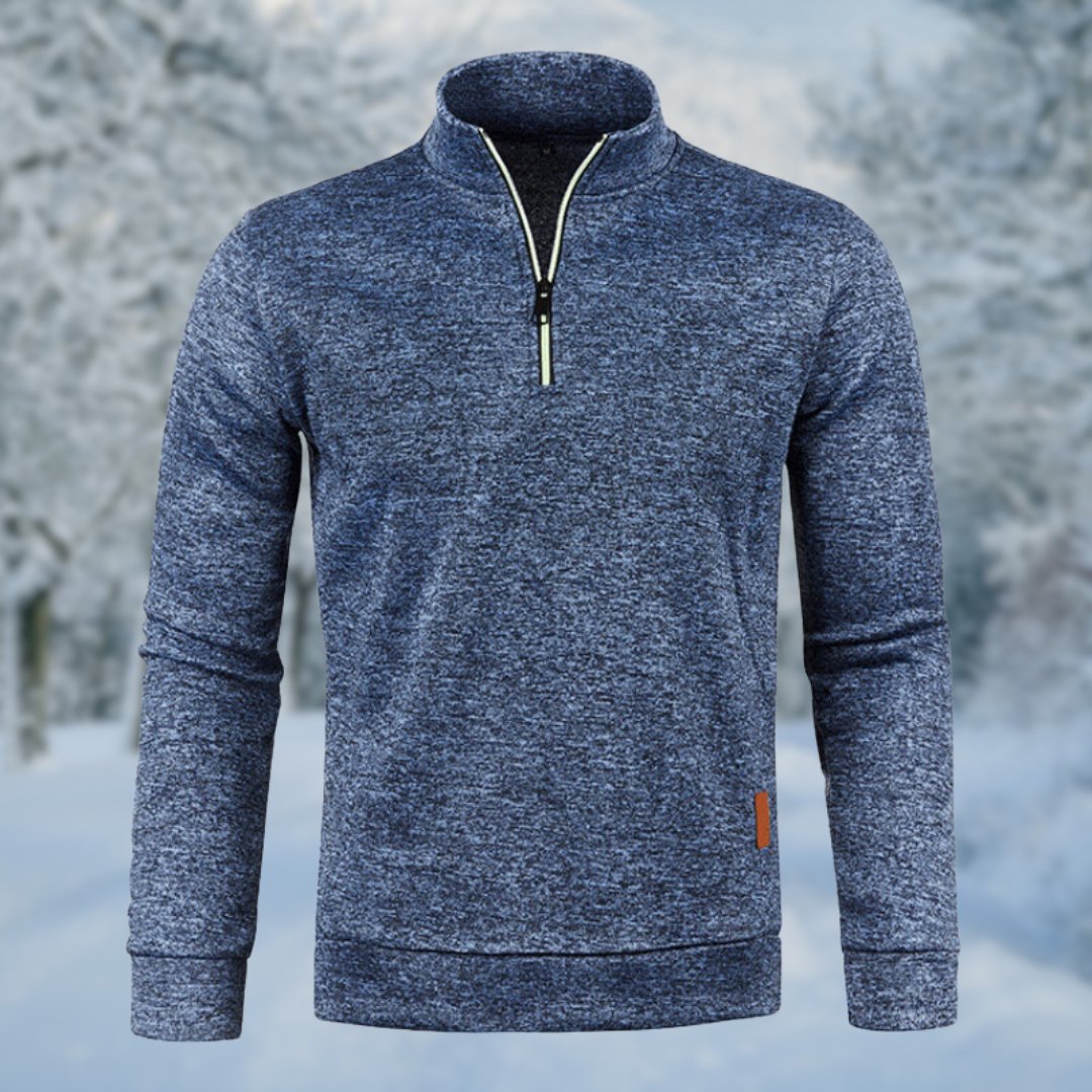 Joseph | Sophisticated Quarter Zip Mens Roll Neck Jumper