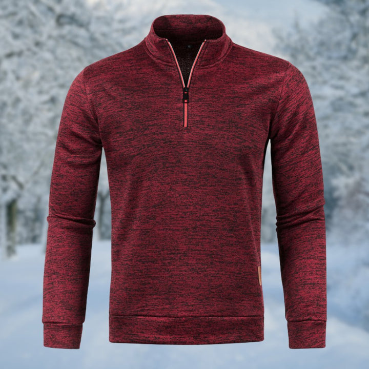 Joseph | Sophisticated Quarter Zip Mens Roll Neck Jumper