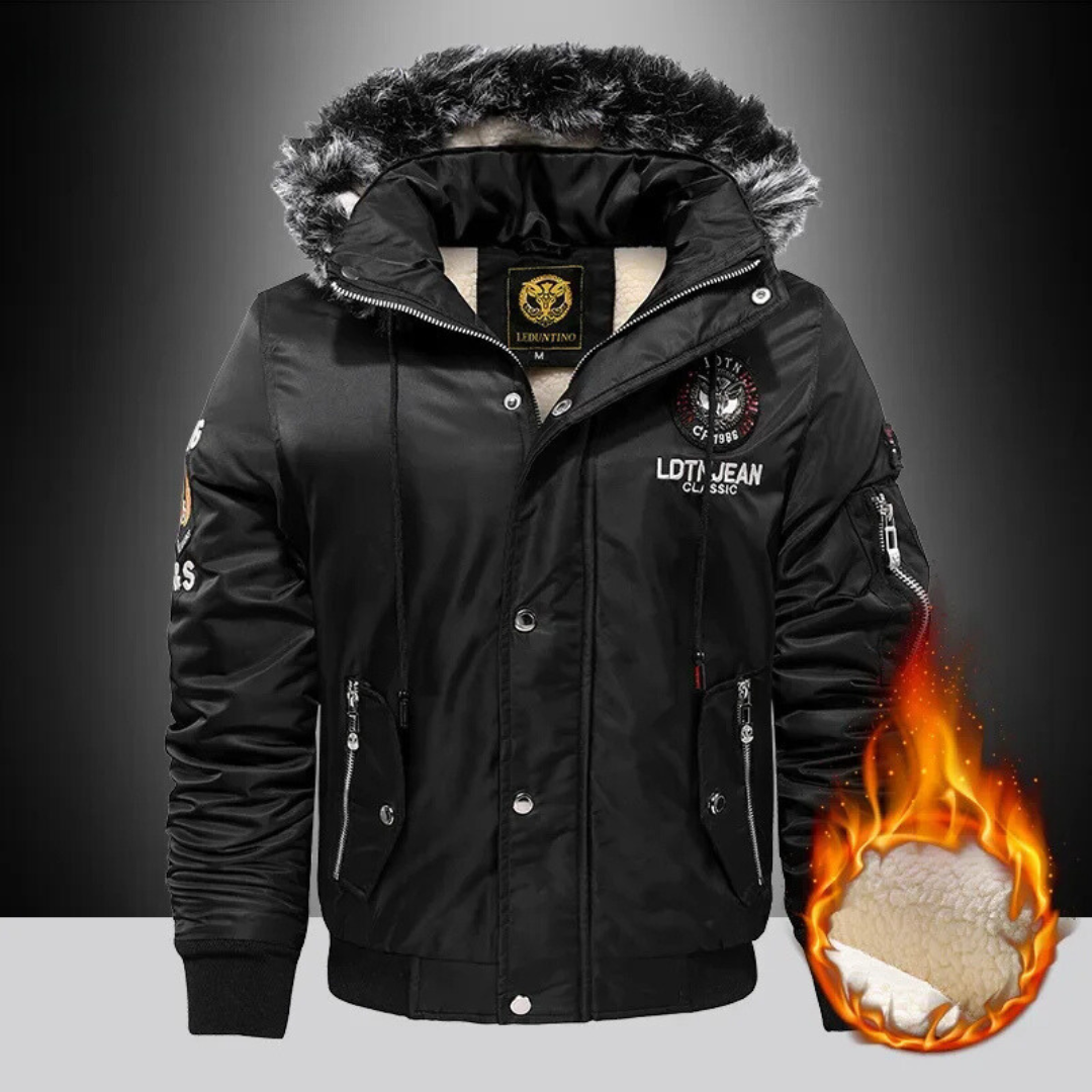 Jude | Cosy Hooded Zip-Up Mens Winter Coat