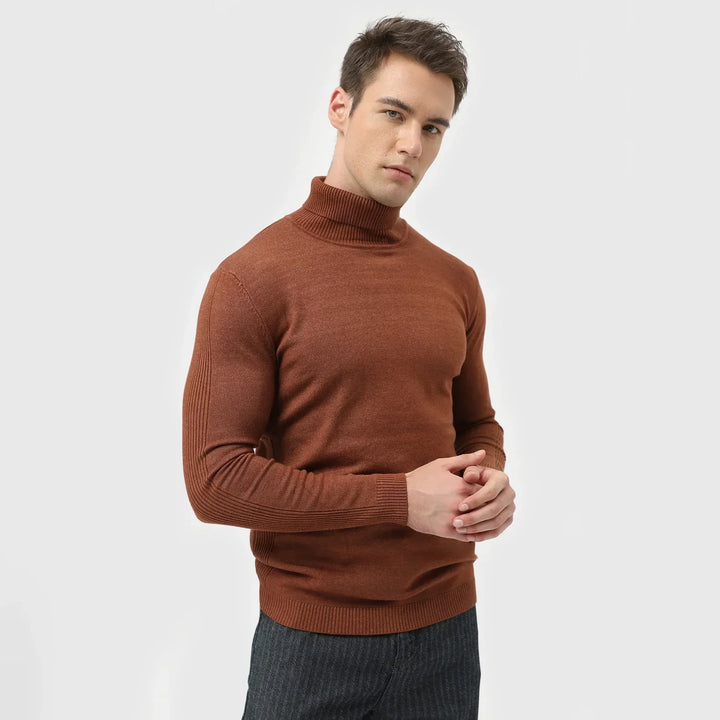 Kai | Stylish Muscle Fit Mens Roll Neck Jumper