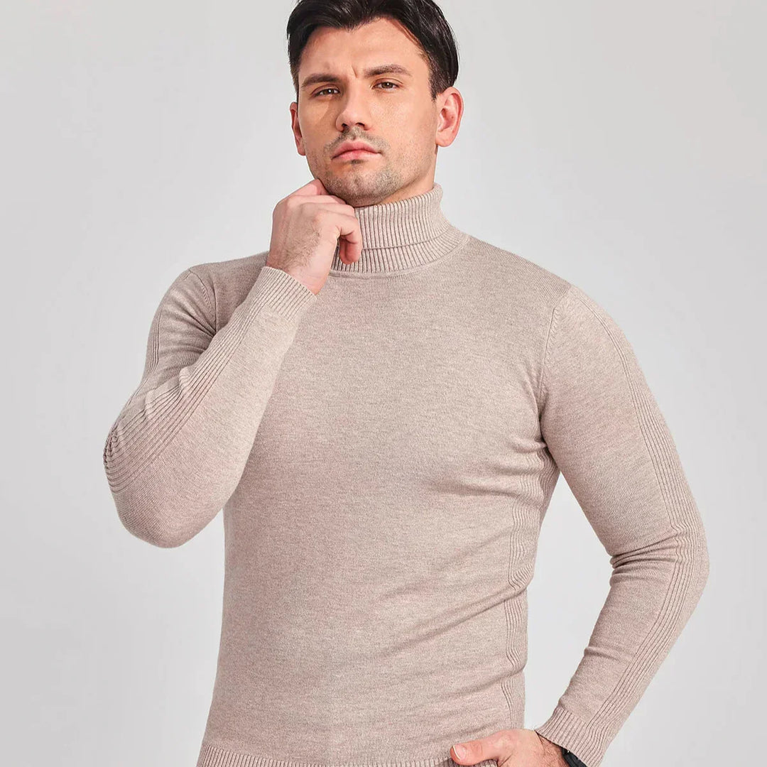 Kai | Stylish Muscle Fit Mens Roll Neck Jumper