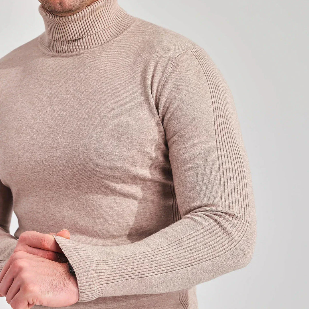 Kai | Stylish Muscle Fit Mens Roll Neck Jumper