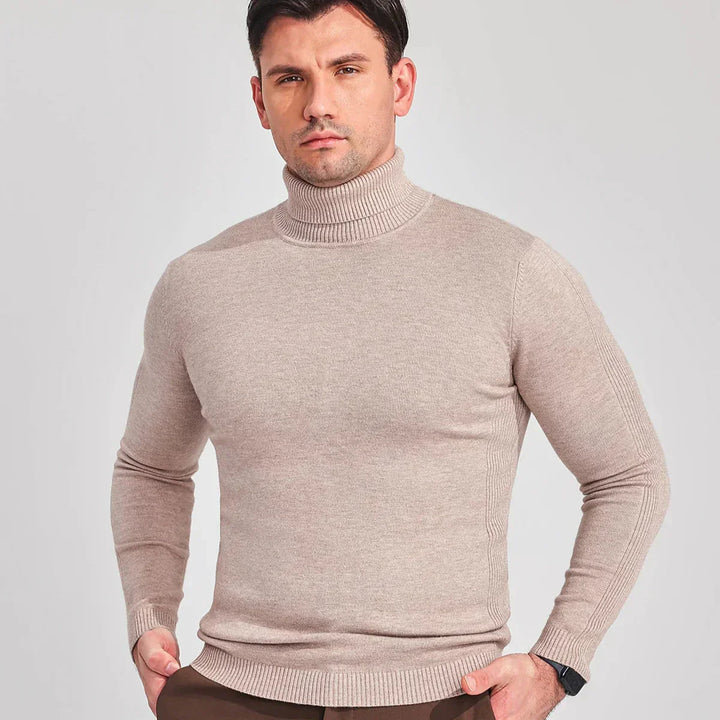 Kai | Stylish Muscle Fit Mens Roll Neck Jumper