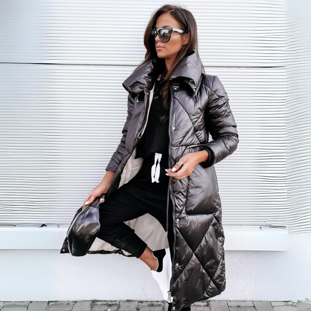 Lara | Timeless Long Quilted Winter Puffer Jacket