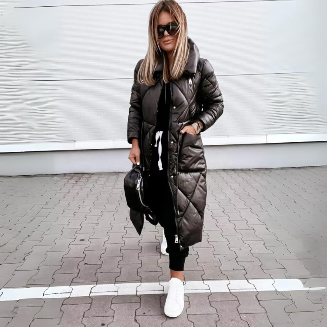 Lara | Timeless Long Quilted Winter Puffer Jacket