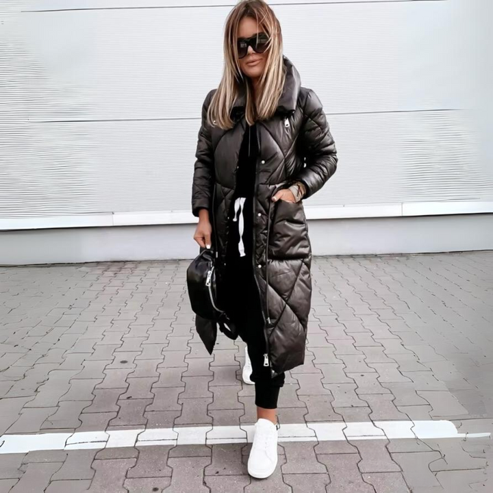 Lara | Timeless Long Quilted Winter Puffer Jacket