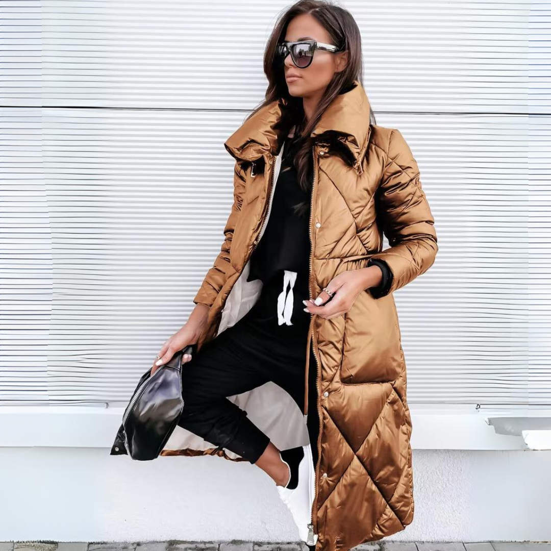 Lara | Timeless Long Quilted Winter Puffer Jacket