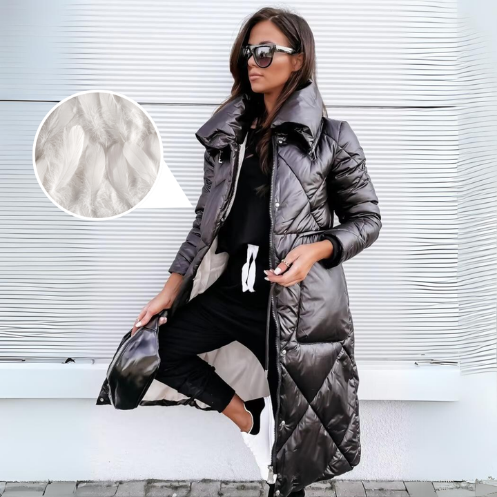 Lara | Timeless Long Quilted Winter Puffer Jacket