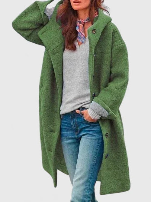 Layla | Stylish Hooded Longline Winter Coat
