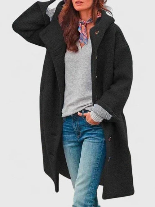 Layla | Stylish Hooded Longline Winter Coat
