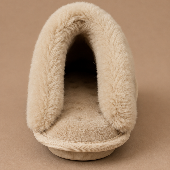 Lily | Elegant Fur Lined Mule Womens Slippers