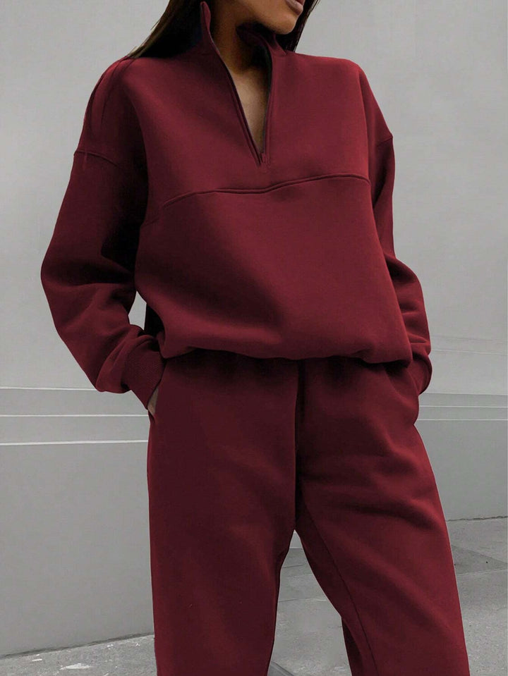 Lily | Half Zip Two Piece Lounge Set