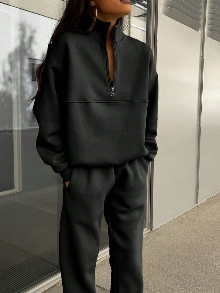 Lily | Half Zip Two Piece Lounge Set