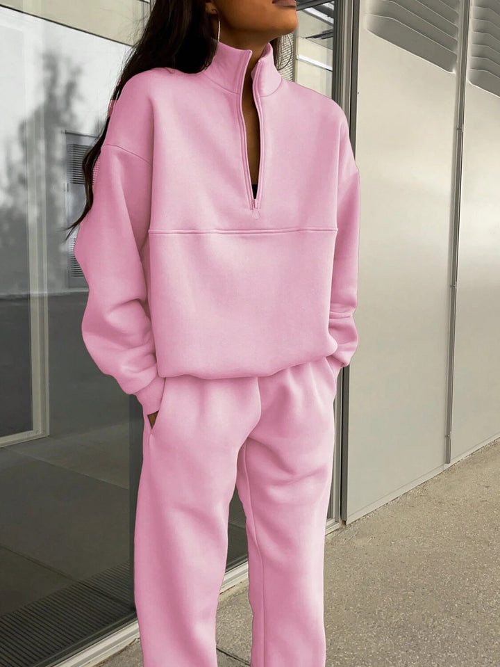 Lily | Half Zip Two Piece Lounge Set