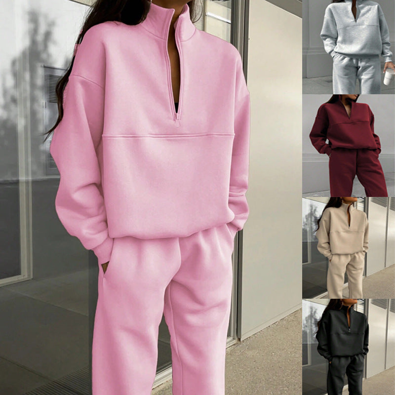 Lily | Half Zip Two Piece Lounge Set