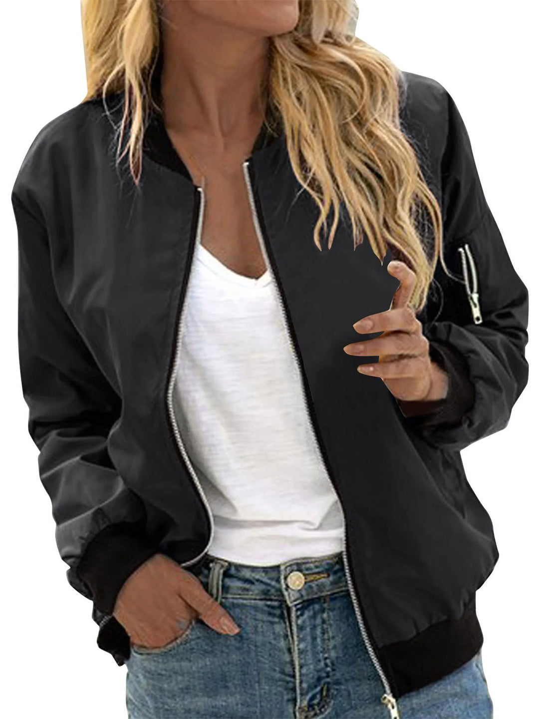 Lottie | Zip Up Bomber Winter Jacket