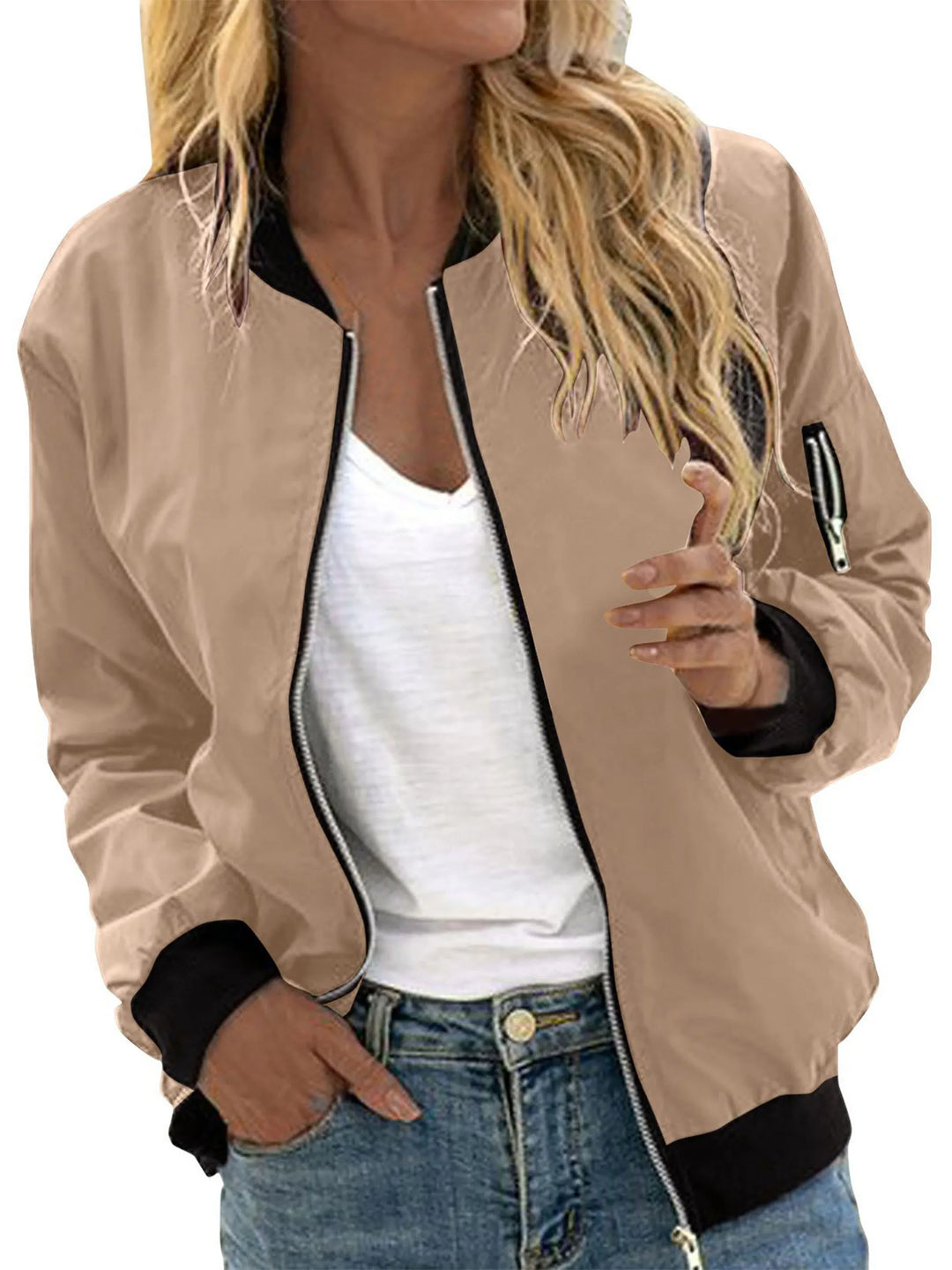 Lottie | Zip Up Bomber Winter Jacket