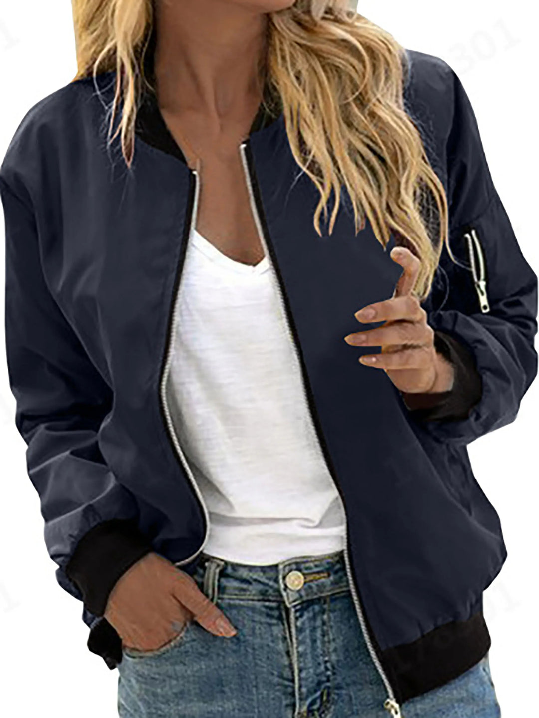Lottie | Zip Up Bomber Winter Jacket