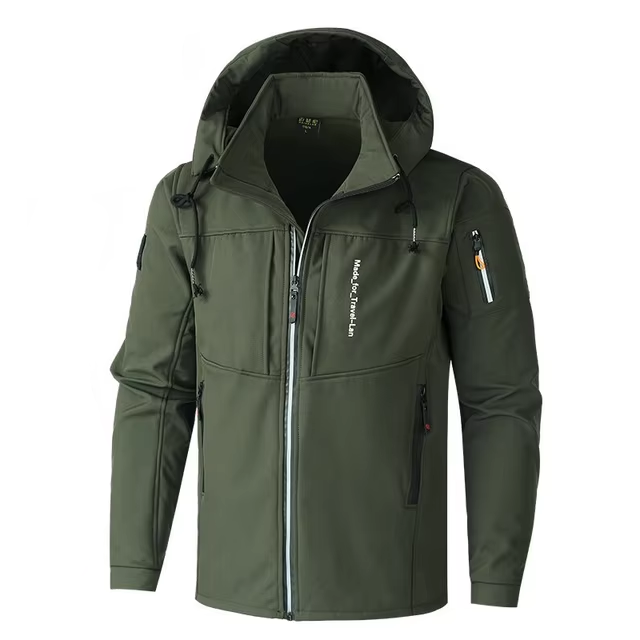 Lucas | Cosy Hooded Full Zip Mens Fleece Jacket