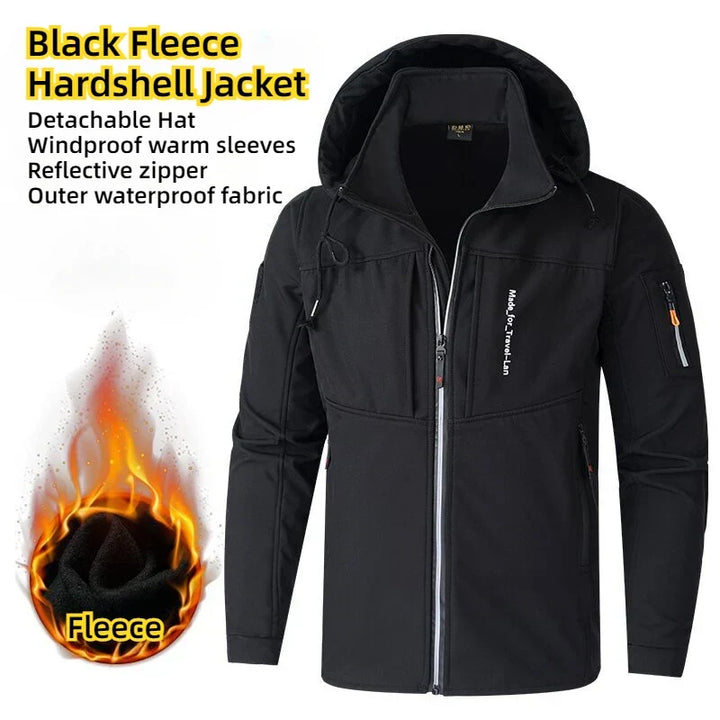 Lucas | Cosy Hooded Full Zip Mens Fleece Jacket
