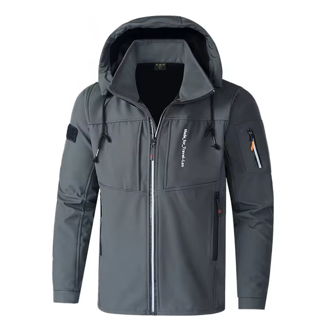Lucas | Cosy Hooded Full Zip Mens Fleece Jacket