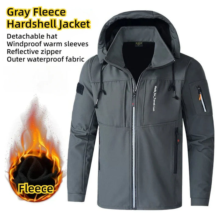 Lucas | Cosy Hooded Full Zip Mens Fleece Jacket