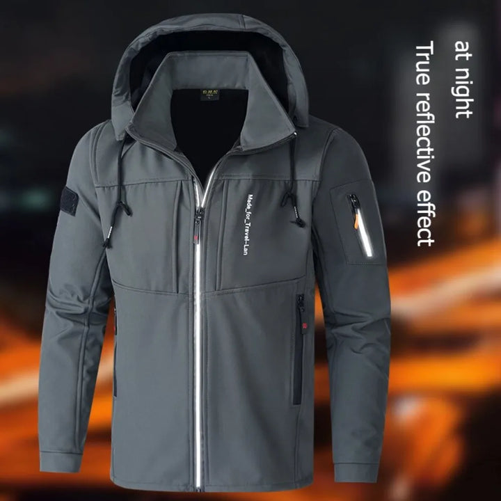 Lucas | Cosy Hooded Full Zip Mens Fleece Jacket
