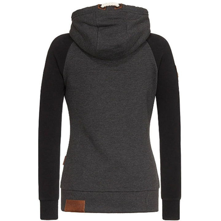 Luna | Relaxed Colour-Block Zip-Up Hoodie