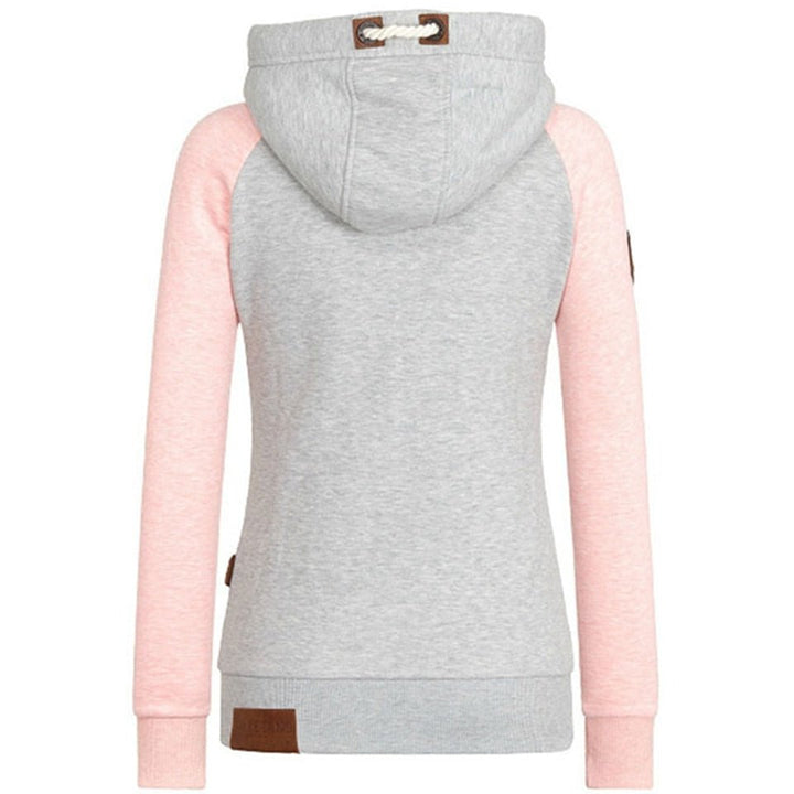 Luna | Relaxed Colour-Block Zip-Up Hoodie