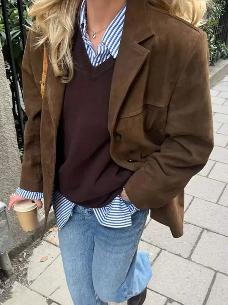 Lyla | Polished Cropped Button Front Winter Coat