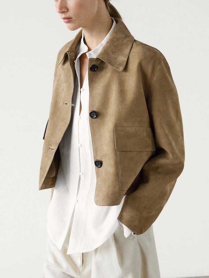 Lyla | Polished Cropped Button Front Winter Coat