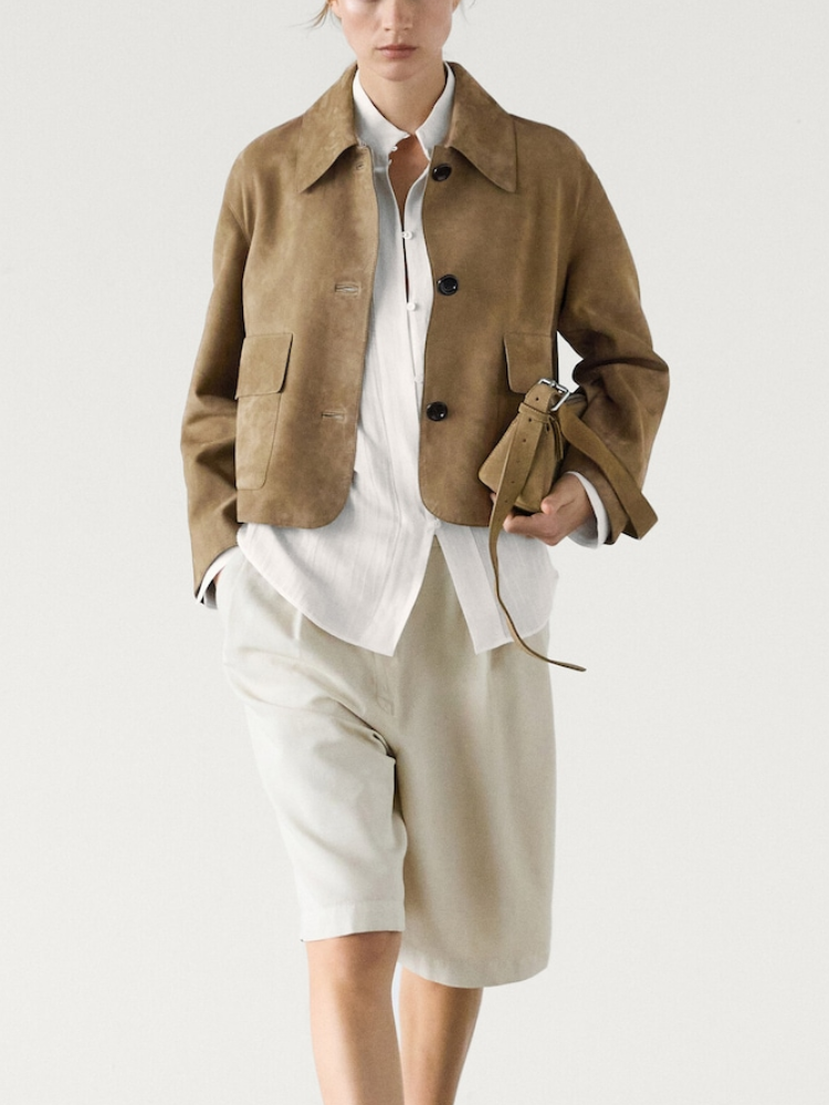 Lyla | Polished Cropped Button Front Winter Coat