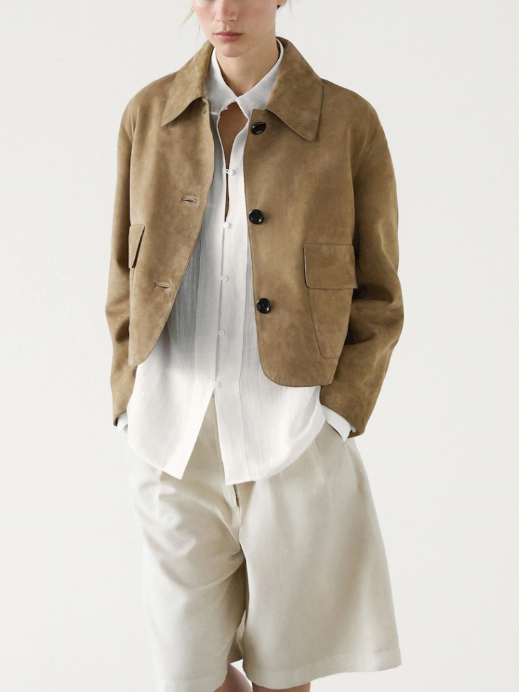 Lyla | Polished Cropped Button Front Winter Coat