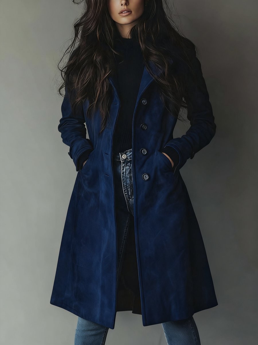 Lyra | Timeless Tailored Long Jacket Trench Coat