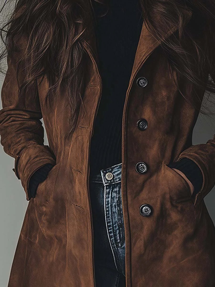 Lyra | Timeless Tailored Long Jacket Trench Coat
