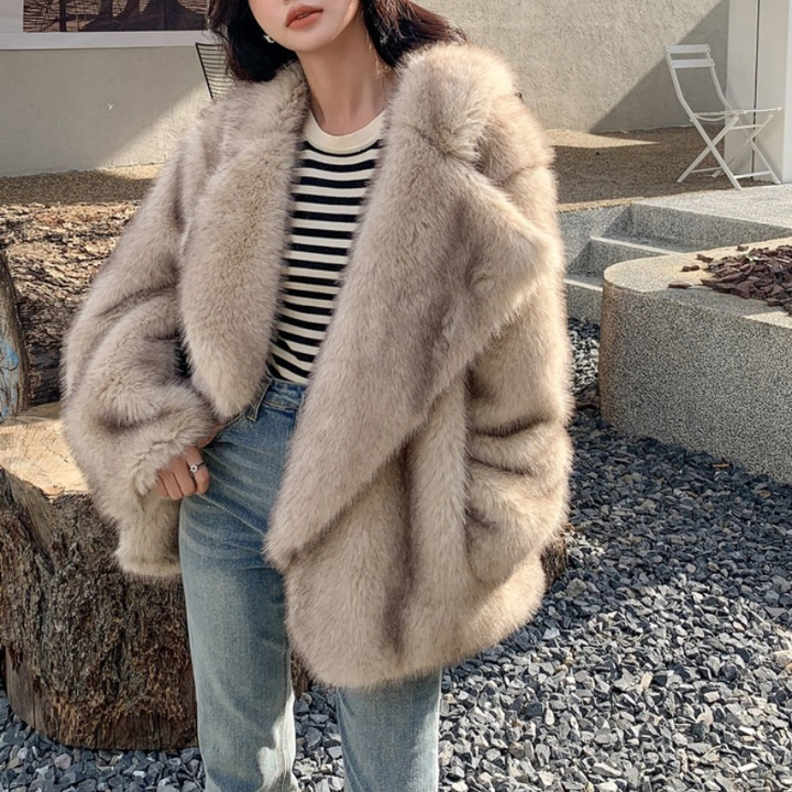Mabel | Elegant Oversized Lapel Winter Coat