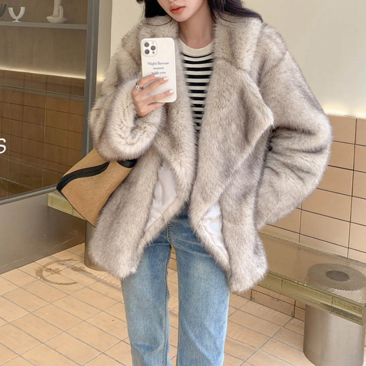 Mabel | Elegant Oversized Lapel Winter Coat