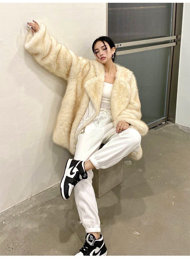 Mabel | Elegant Oversized Lapel Winter Coat