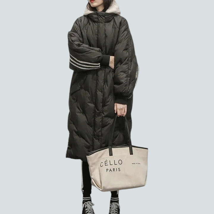 Mabel | Longline Hooded Quilted Jacket Winter Coat