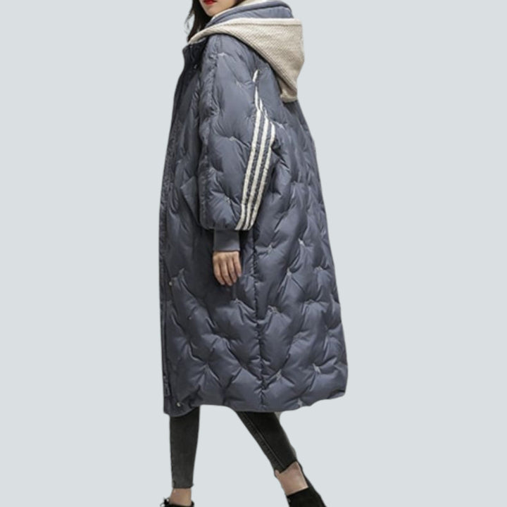 Mabel | Longline Hooded Quilted Jacket Winter Coat