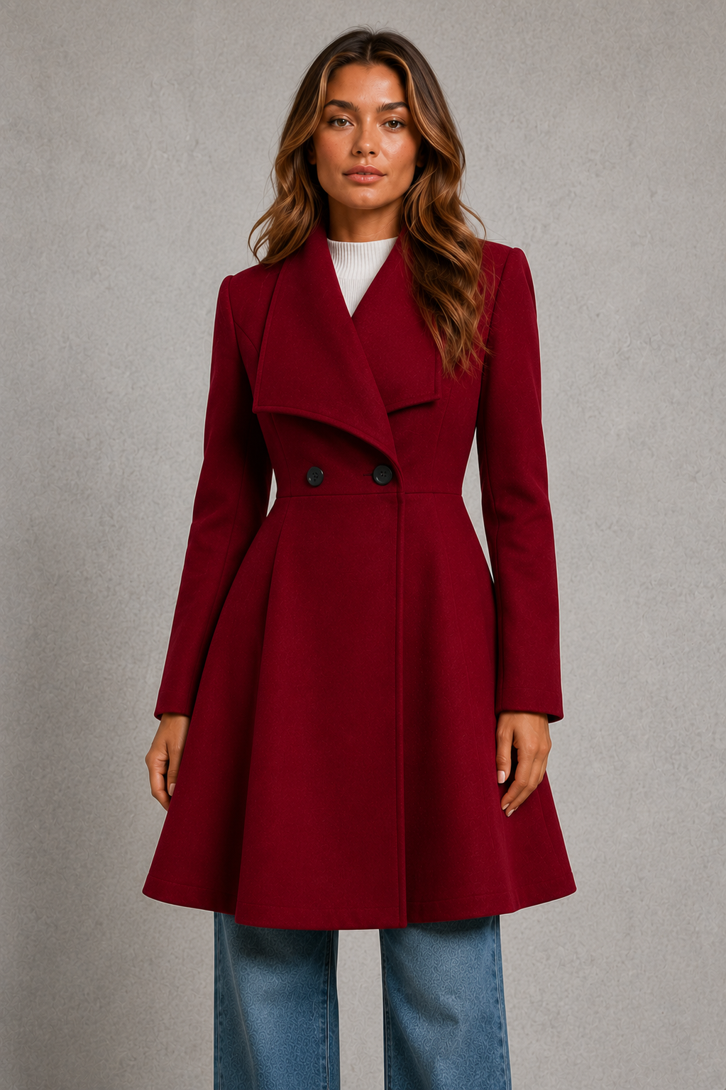 Maeve | Classic Tailored Longline Plus Size Coat
