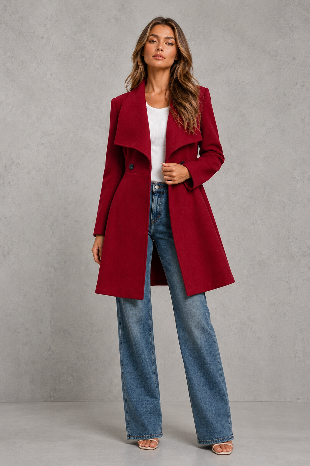 Maeve | Classic Tailored Longline Plus Size Coat