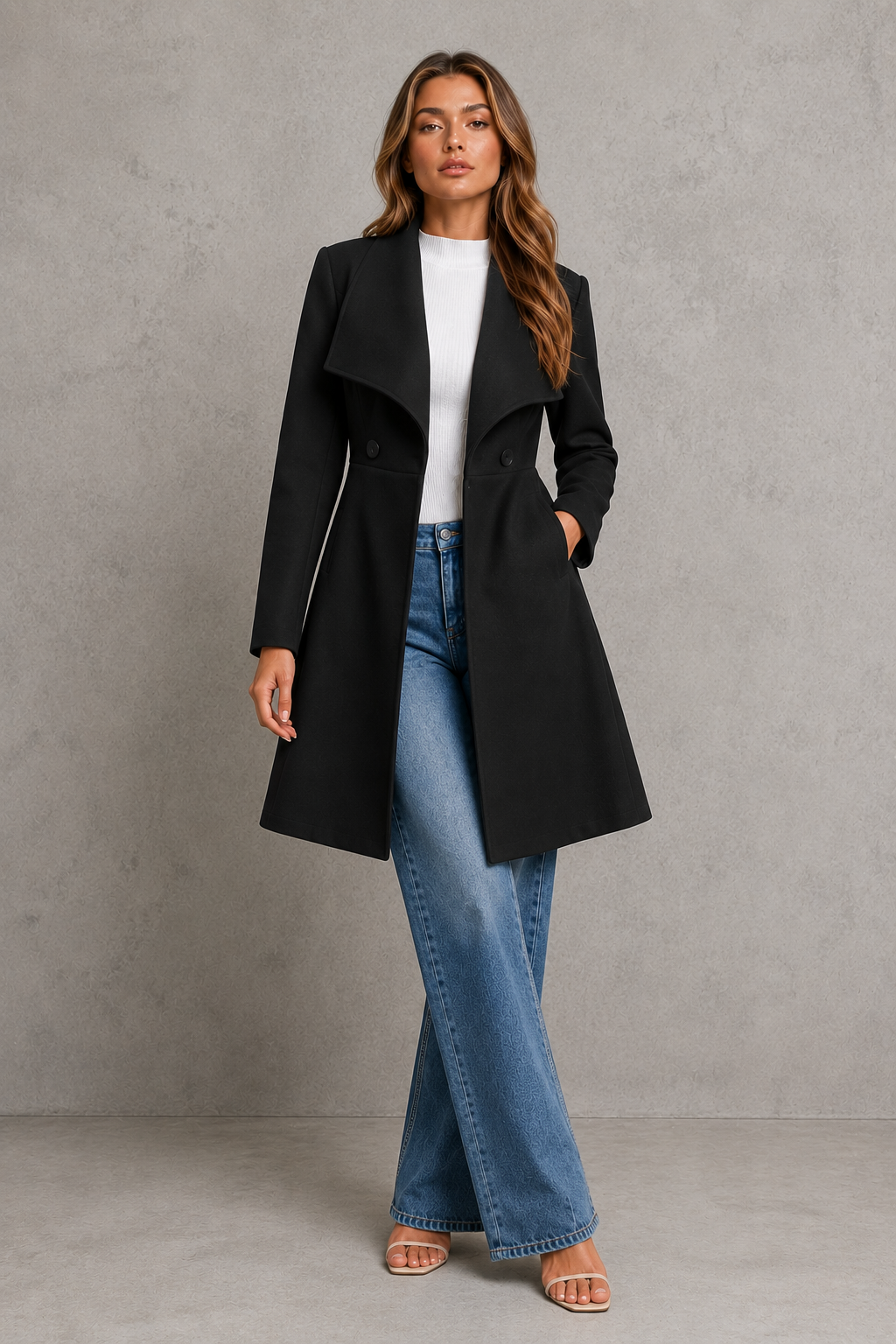 Maeve | Classic Tailored Longline Plus Size Coat