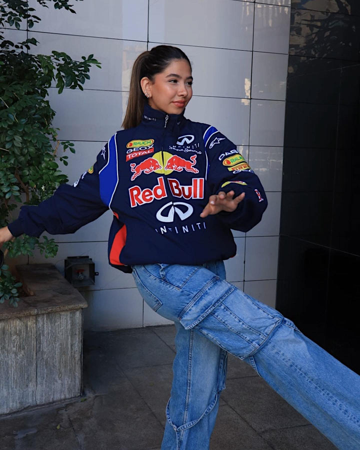 Margot | Stylish Vintage Racing Zip-Up Bomber Jacket
