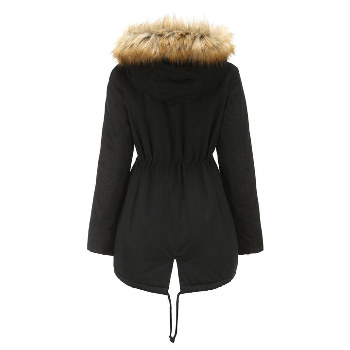 Maria | Hooded Drawstring Waist Parka Winter Coat