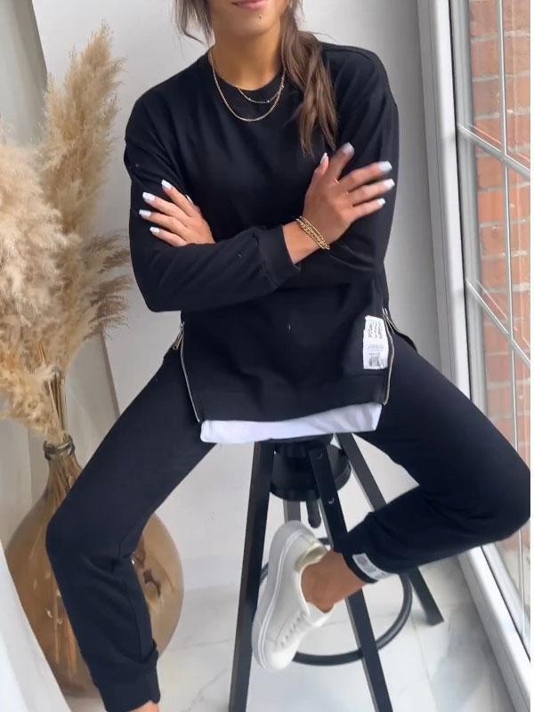 Mia | Effortless Crew Neck Two Piece Lounge Set